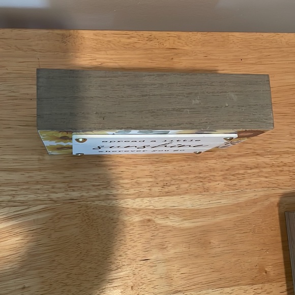 Sunshine/Sunflower positive vibe block decor-NEW - Picture 5 of 7